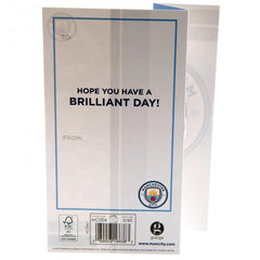 Manchester City FC Sky Blues Birthday Card