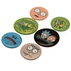 Rick And Morty Button Badge Set