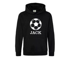 Personalised Football Kids Hoodie Custom Printed Name Unisex Hoodies Jumper