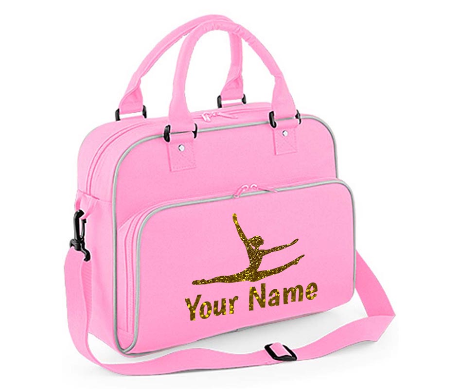 Personalised Dance Bag Girls Gymnastics Glitter Ballet Children School Case