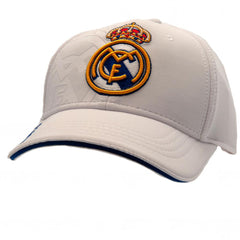 Real Madrid FC White Debossed Cap