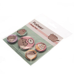 Pusheen Hi Button Badge Set
