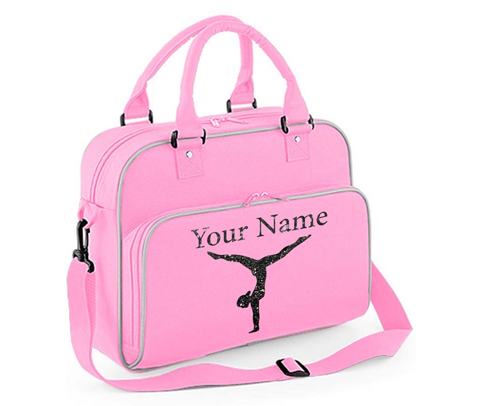 Personalised Dance Bag Girls Gymnastics Glitter Ballet Children School Case