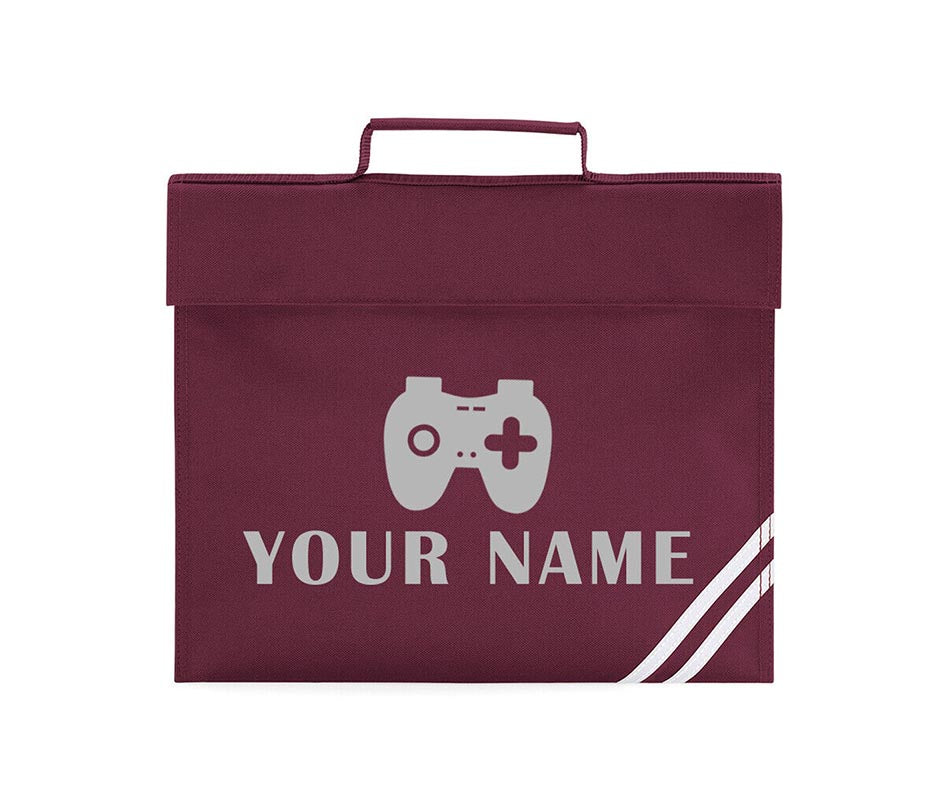 Personalised Gamer School Book Bag Children PE Boys Girls Kids Gaming Gift