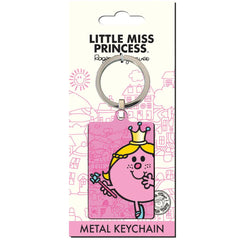 Little Miss Princess Metal Keyring