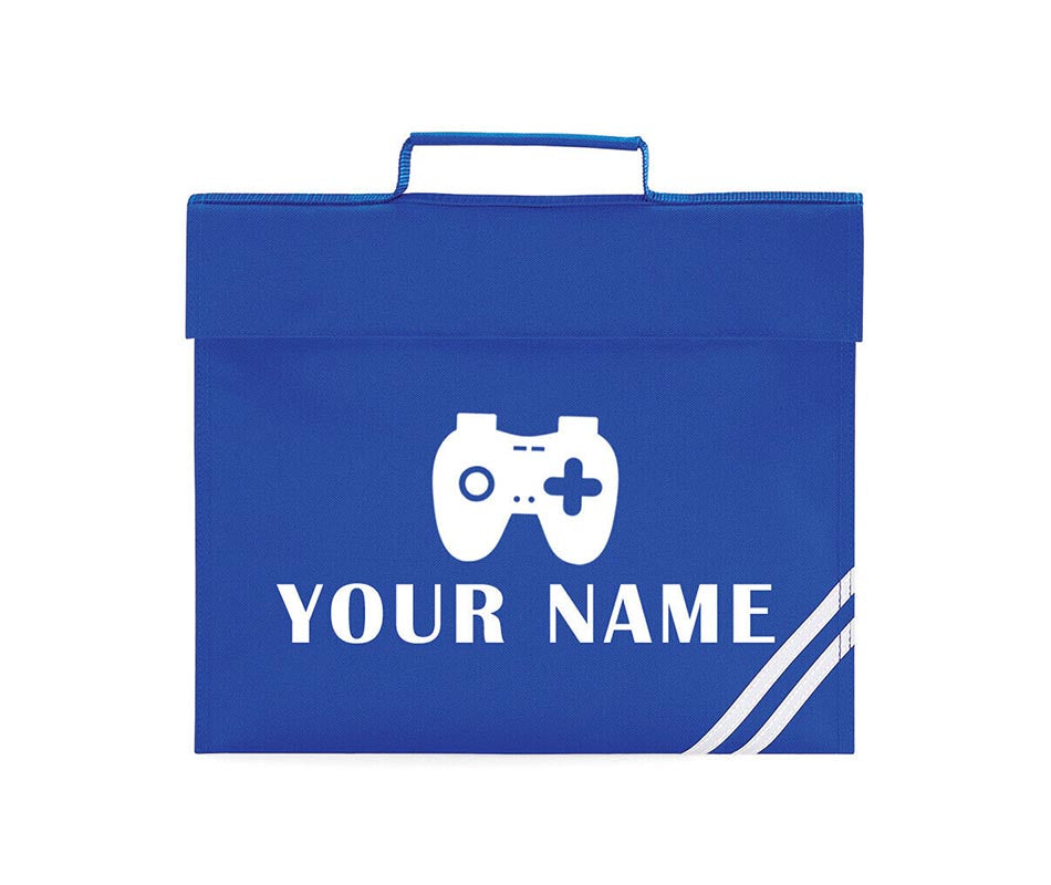 Personalised Gamer School Book Bag Children PE Boys Girls Kids Gaming Gift