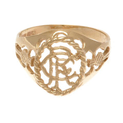 Rangers FC 9ct Gold Crest Ring Medium