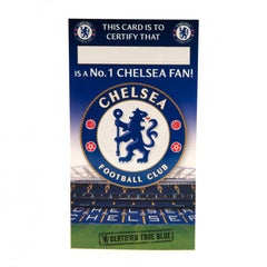 Chelsea FC No. 1 Fan Birthday Card