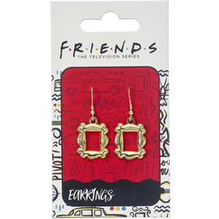 Friends Gold Plated Frame Hook Earrings