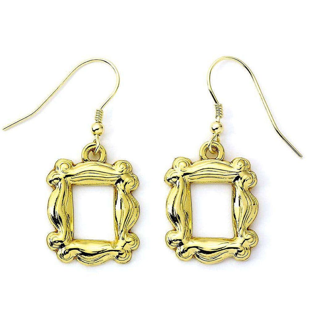 Friends Gold Plated Frame Hook Earrings