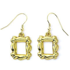 Friends Gold Plated Frame Hook Earrings