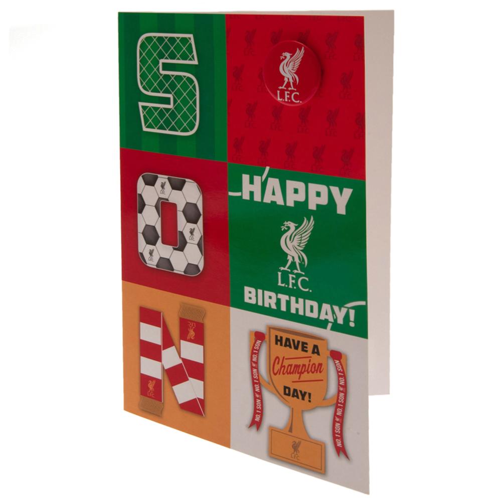 Liverpool FC Son Birthday Card