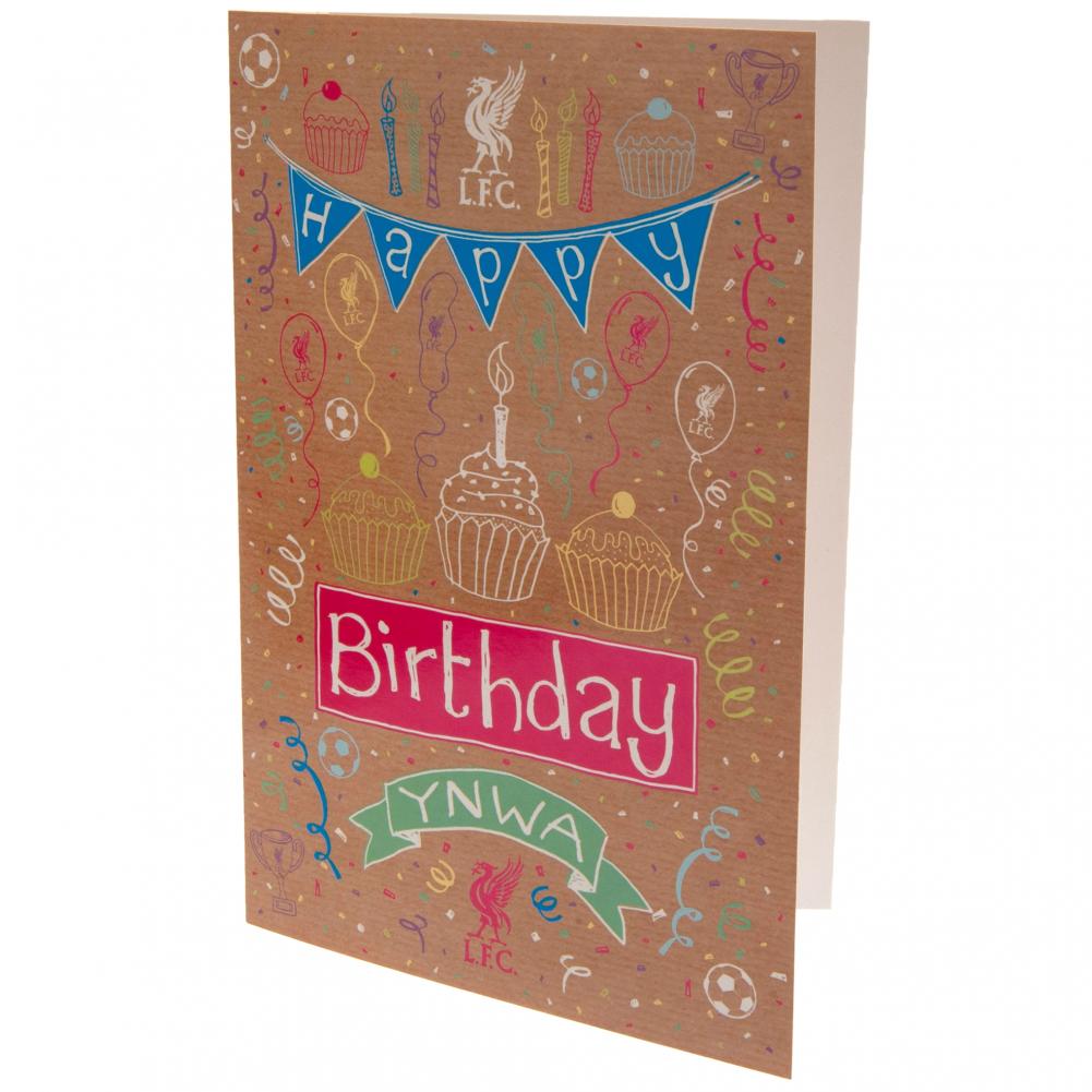 Liverpool FC Girl Birthday Card