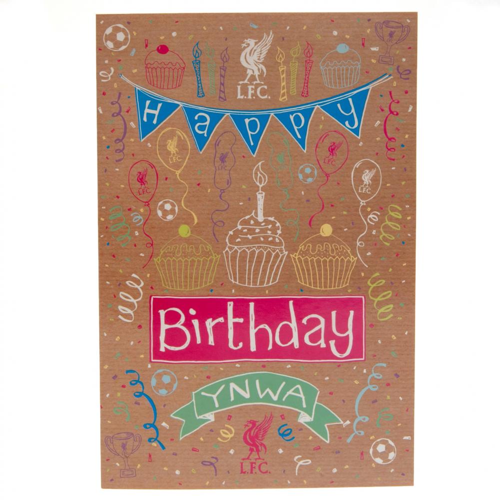 Liverpool FC Girl Birthday Card