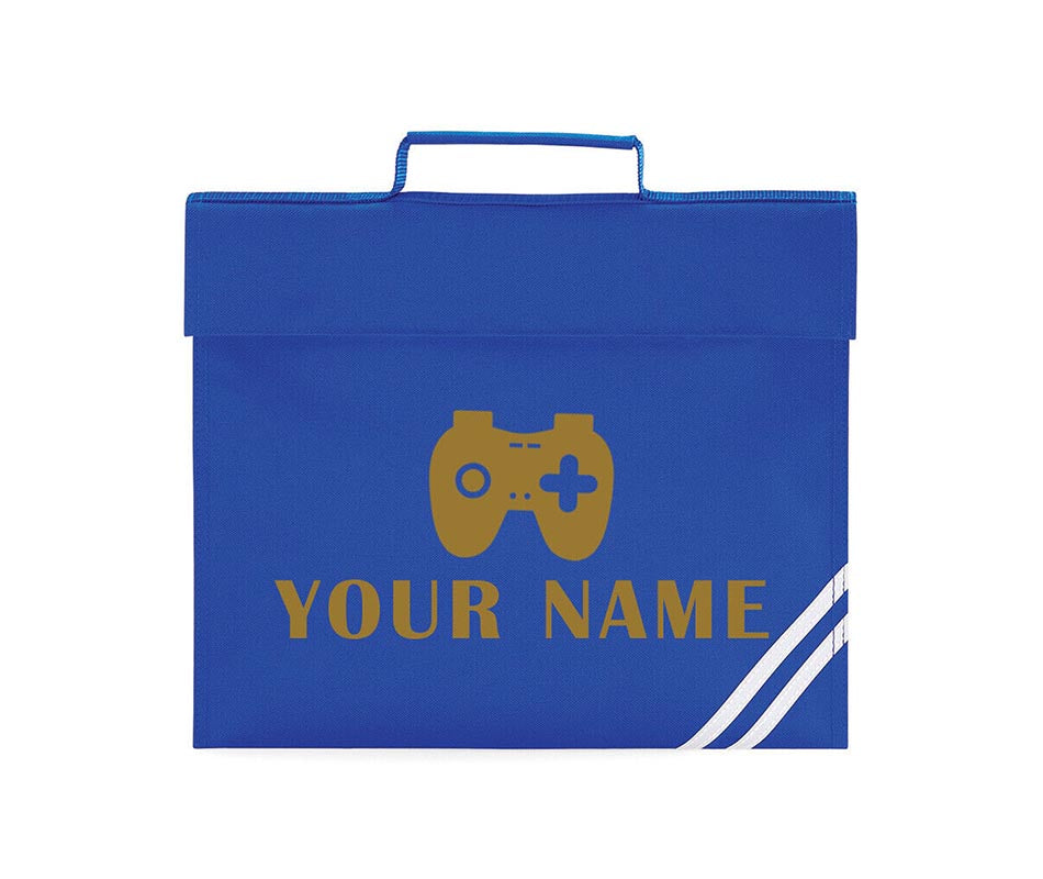 Personalised Gamer School Book Bag Children PE Boys Girls Kids Gaming Gift