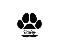 Pet Paw Stickers - Personalised With Your Name