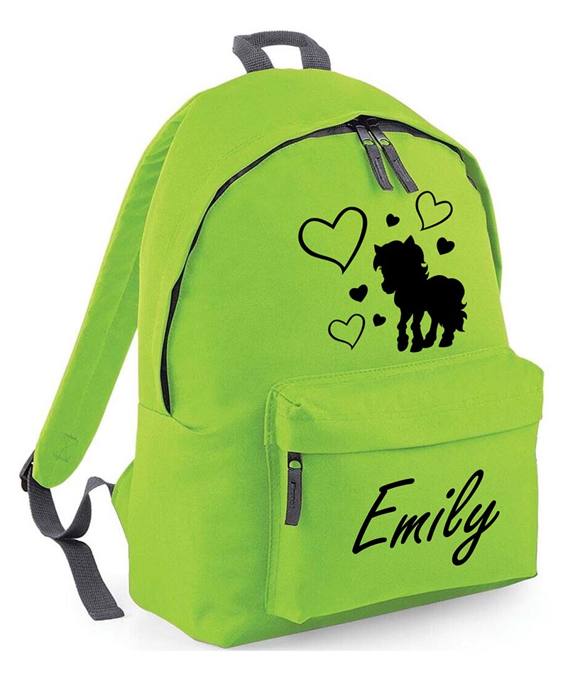 Personalised Unicorn School Backpack Bag Any Name Text Kids PE Kit Girls Boys Gift