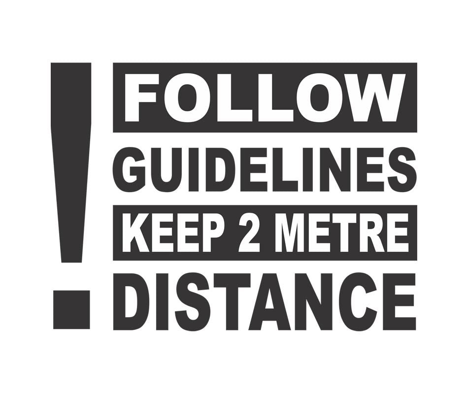 Keep 2 Metre Distance - Stickers