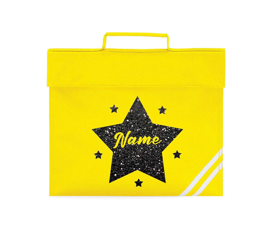 Personalised School Book Bag Childrens Star Any Name Boys Girls PE Kit Gift