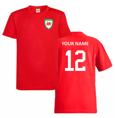 Personalised Wales Custom Football Shirts For Boys And Girls Best Birthday Gift