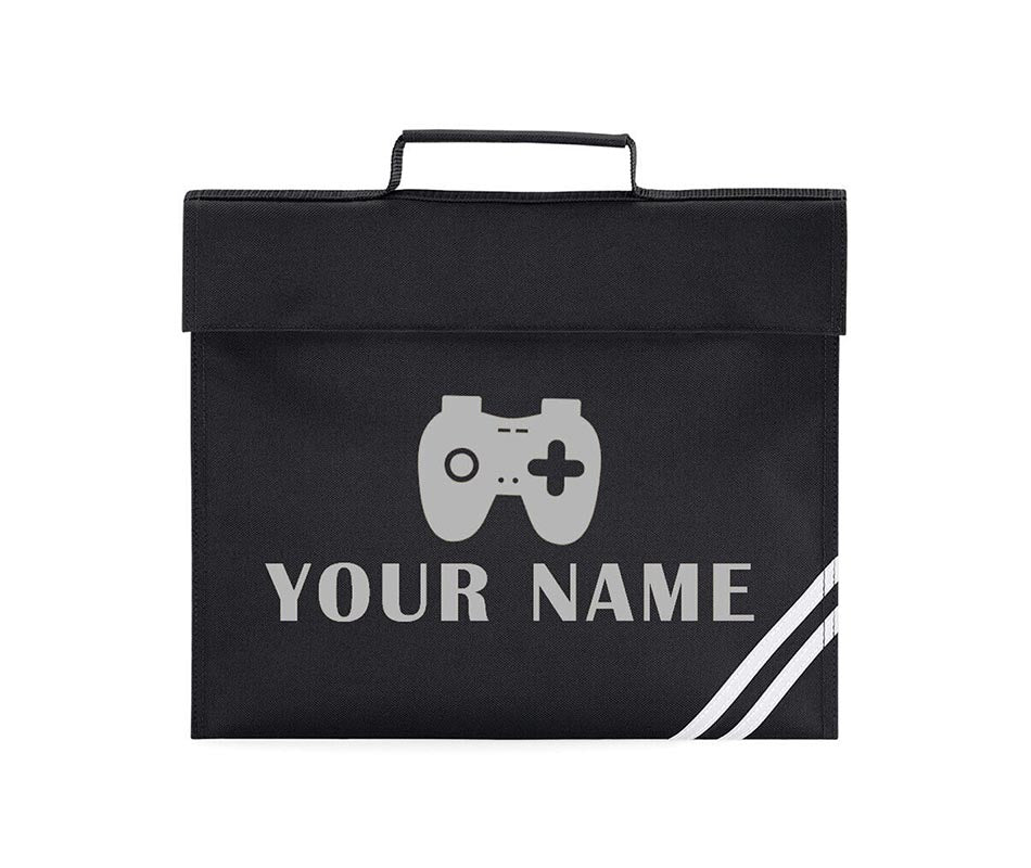 Personalised Gamer School Book Bag Children PE Boys Girls Kids Gaming Gift