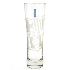 FC Barcelona Etched Crest Tall Beer Glass