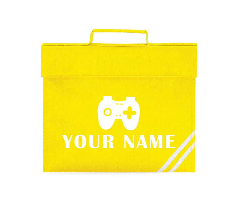 Personalised Gamer School Book Bag Children PE Boys Girls Kids Gaming Gift