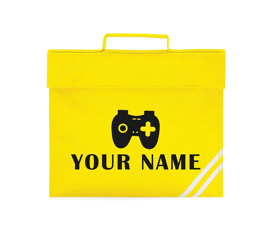 Personalised Gamer School Book Bag Children PE Boys Girls Kids Gaming Gift