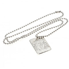 Liverpool FC Silver Plated Dog Tag & Chain