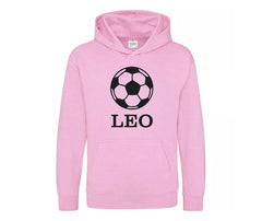 Personalised Football Kids Hoodie Custom Printed Name Unisex Hoodies Jumper