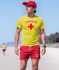 Lifeguard Mens Fancy Dress Costume T-shirts and Shorts