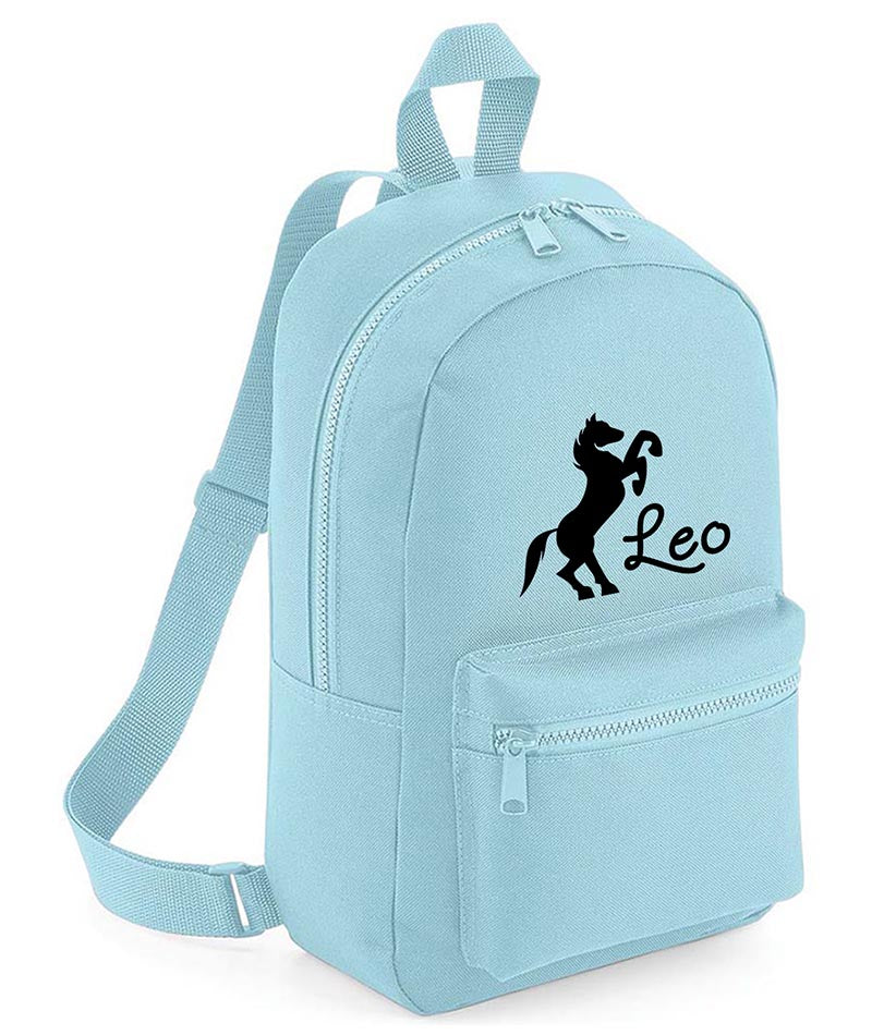 Personalised Girls Backpack Equestrian Bag Mini School PE Club Nursery Any Name Rucksack