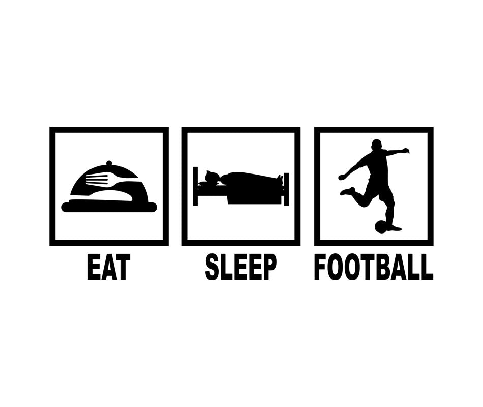 Eat Sleep Football - Stickers