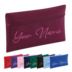 Personalised Pencil Case With Glitter Name School Equipment Pens Bag Case