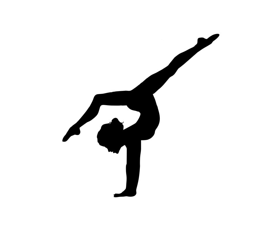 Gymnastics Sticker - Personalised With Your Name