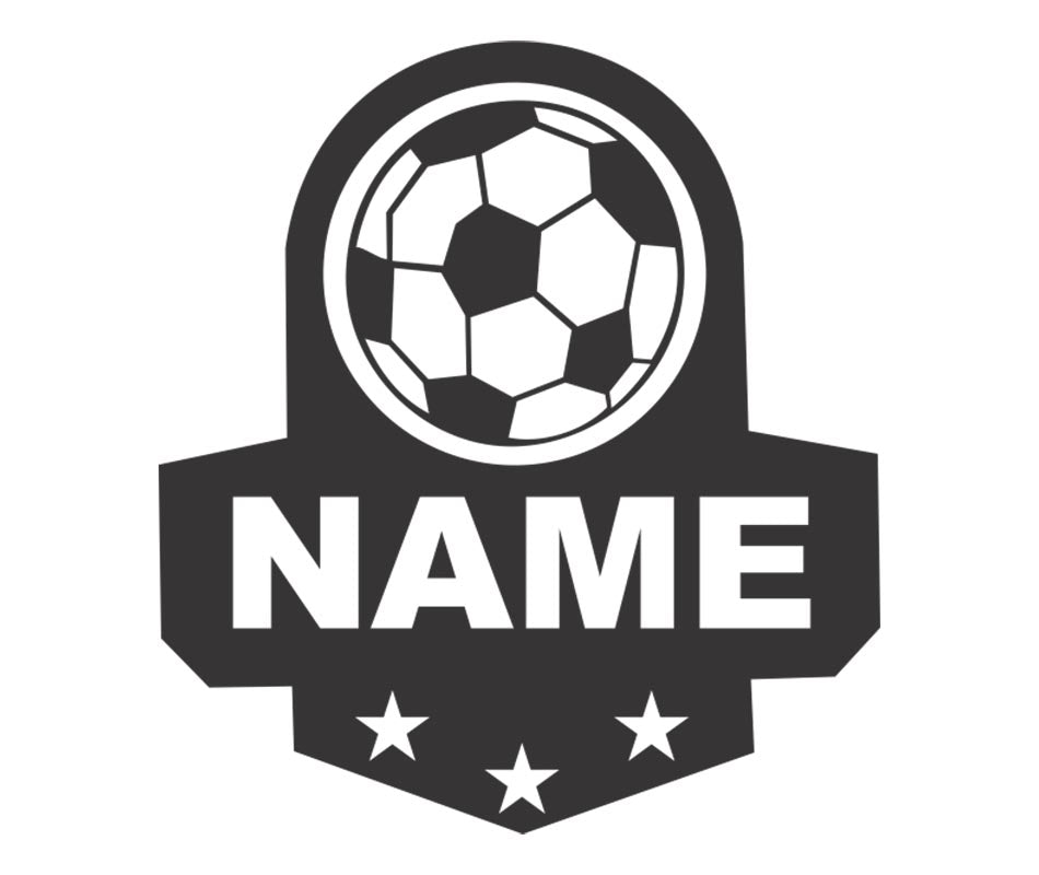 Football Stickers - Personalised With Your Name