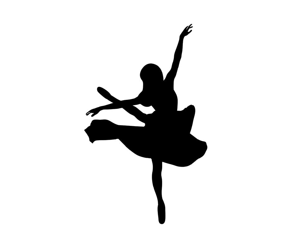 Gymnastics Ballet Dancing Girl Stickers - Personalised With Your Name