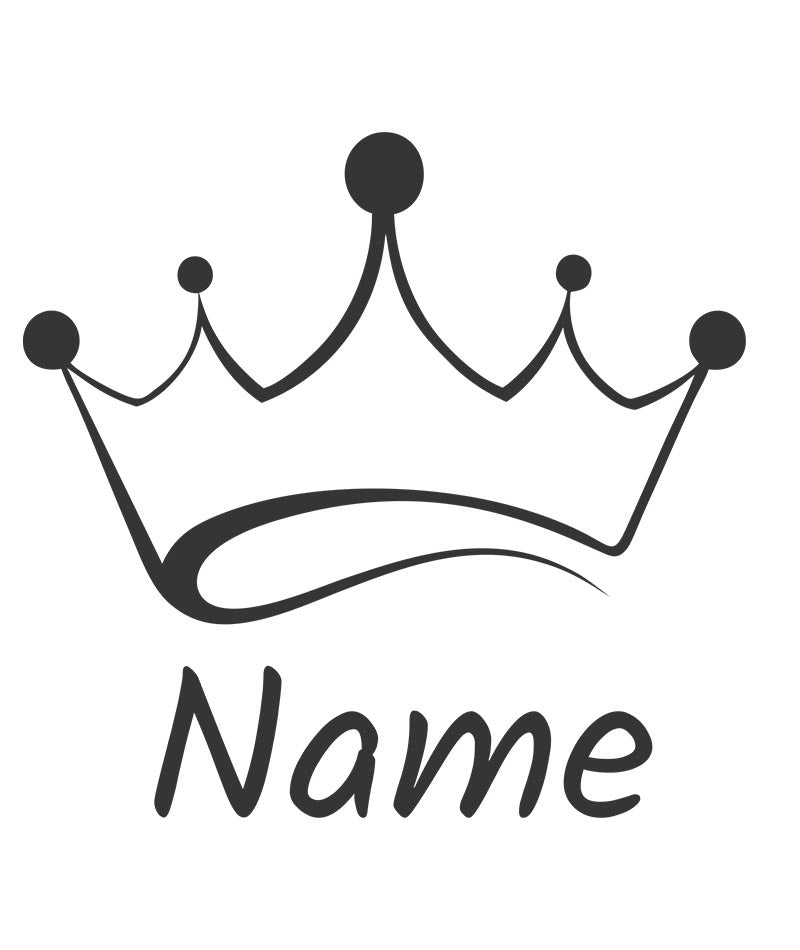 Crown Stickers - Personalised With Your Name