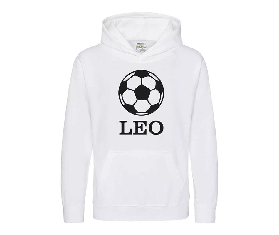 Personalised Football Kids Hoodie Custom Printed Name Unisex Hoodies Jumper