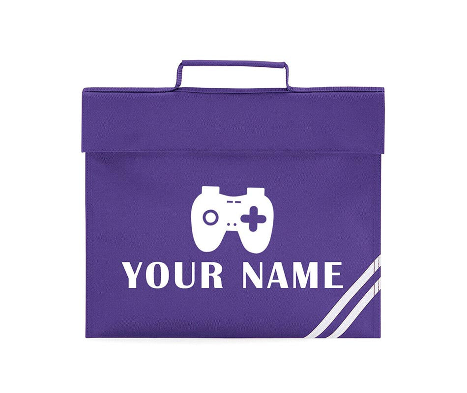 Personalised Gamer School Book Bag Children PE Boys Girls Kids Gaming Gift