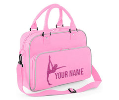 Personalised Dance Bag Girls Gymnastics Glitter Ballet Childrens School Case