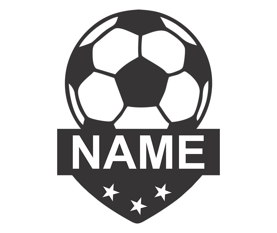 Football Stickers - Personalised With Your Name