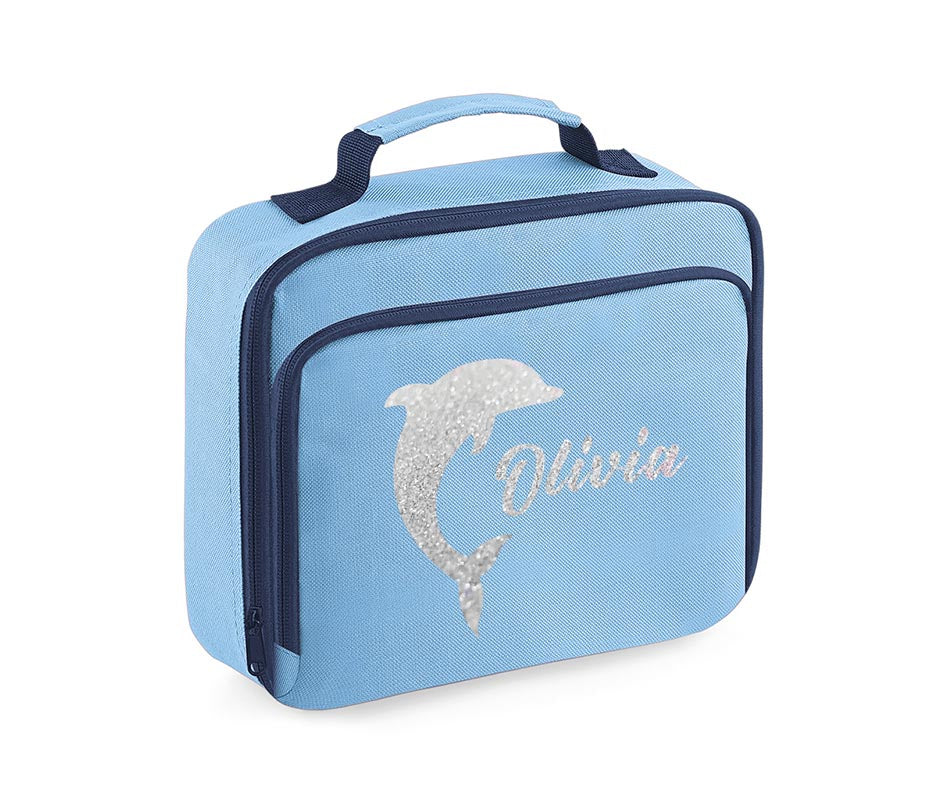 Dolphin Lunch Bag Personalised Back To School Dolphin Gifts Boys Girls