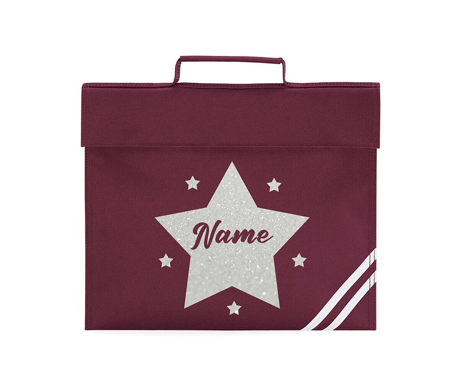 Personalised School Book Bag Childrens Star Any Name Boys Girls PE Kit Gift