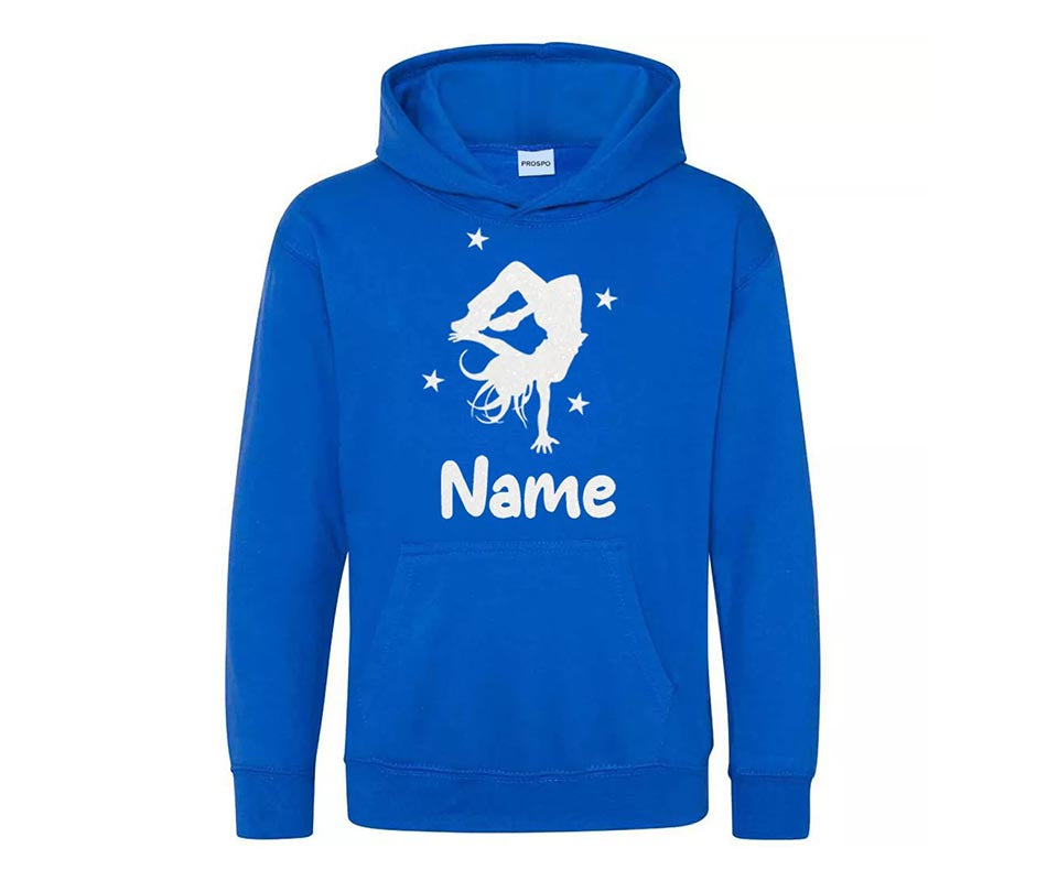 Personalised Dancing Gymnastic Street Dancer Kids Custom Printed Name Hoodie