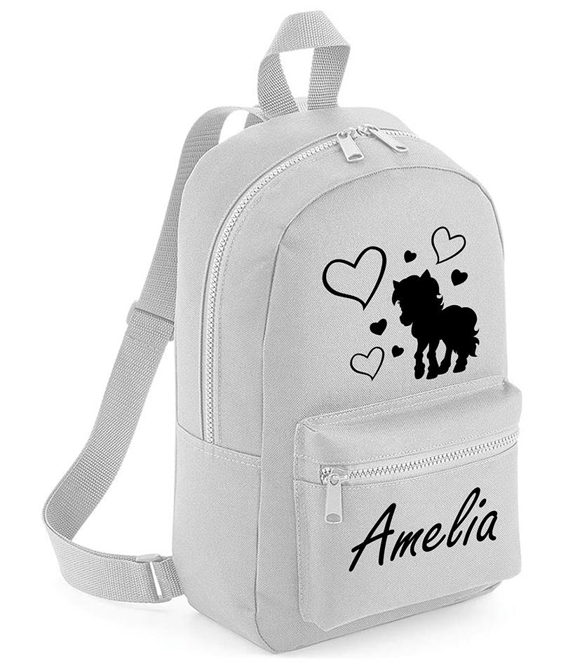 Personalised Girls Backpack Unicorn Bag Mini School PE Club Nursery Any Name Rucksack