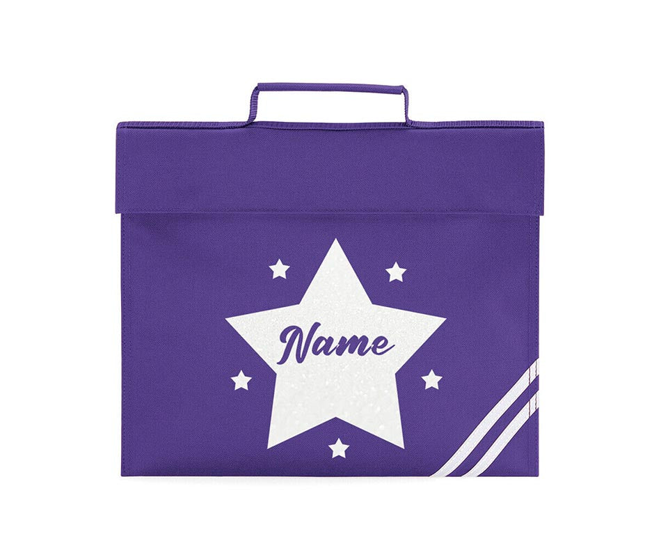 Personalised School Book Bag Childrens Star Any Name Boys Girls PE Kit Gift