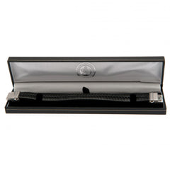 Leicester City FC Single Plait Leather Bracelet