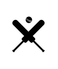 Bat and Ball Stickers - Personalised With Your Name