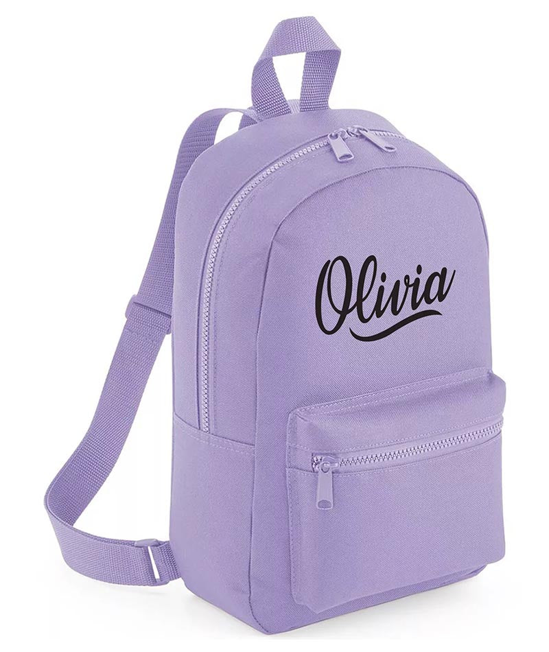 Personalised Girls Backpack Bag Mini School PE Club Nursery Any Name Rucksack